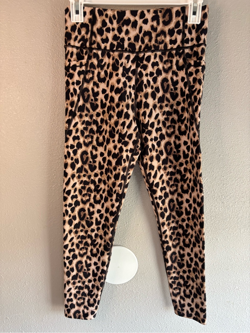 Victoria's Secret Girls' Leopard Print Leggings - Tan/Black